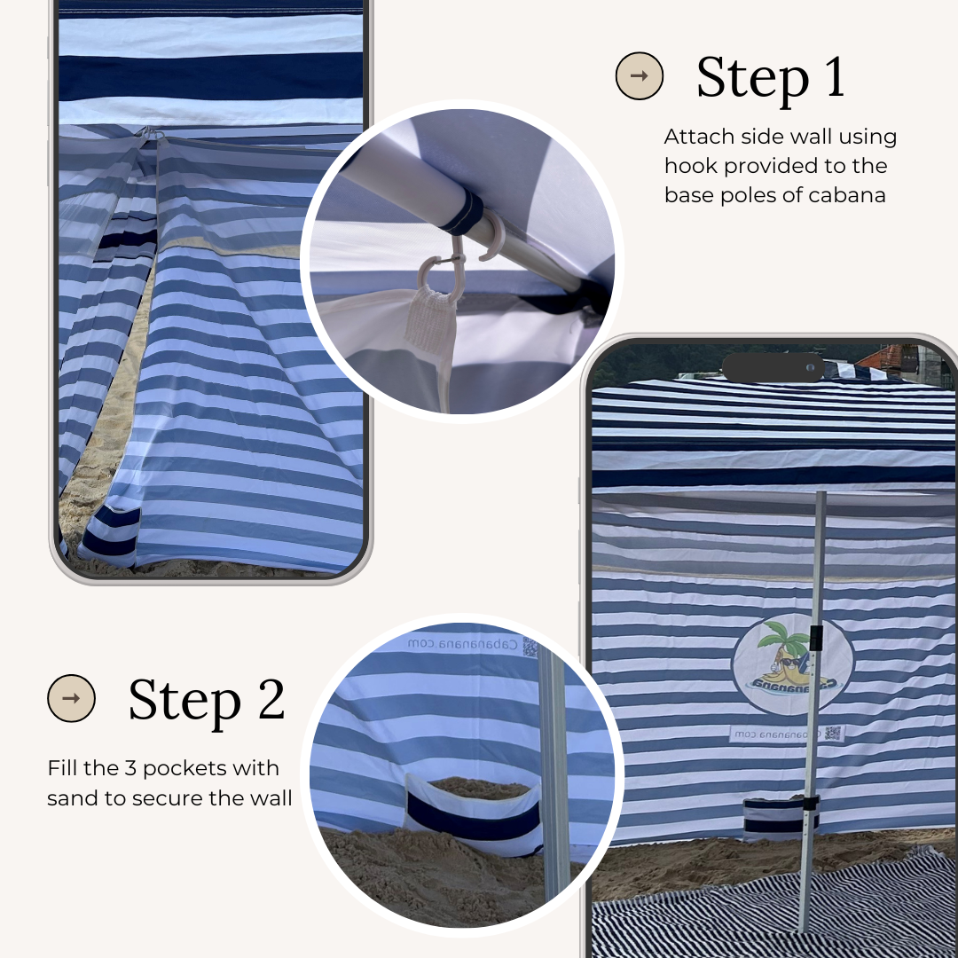 How to Set Up Your Cabana Side Walls in Two Easy Steps