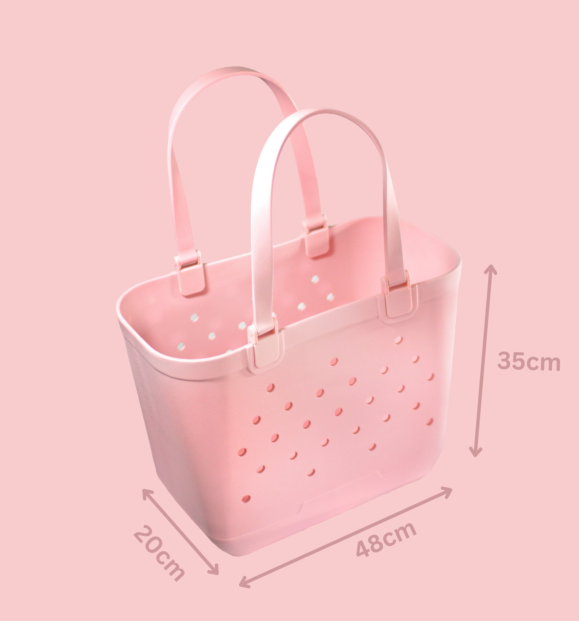 pink beach tote bag