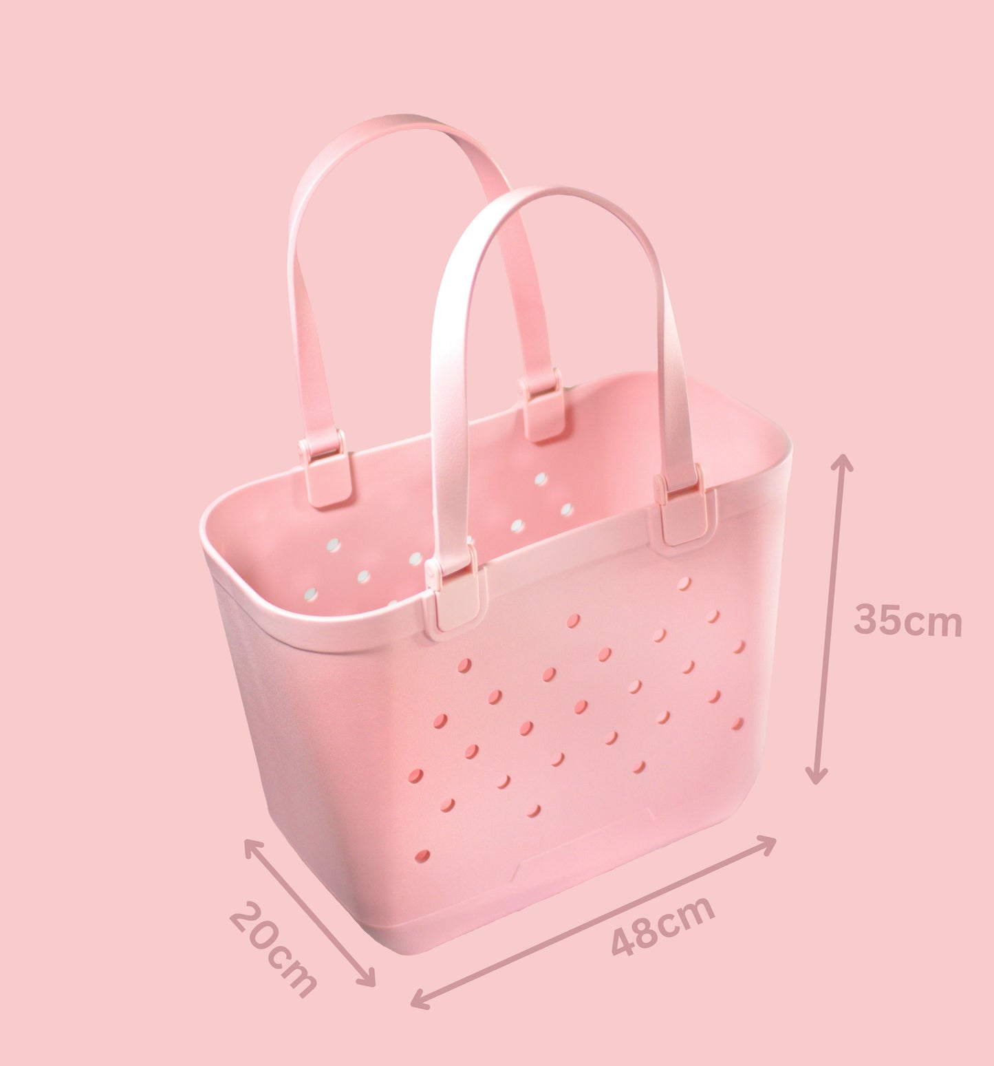 pink beach tote bag