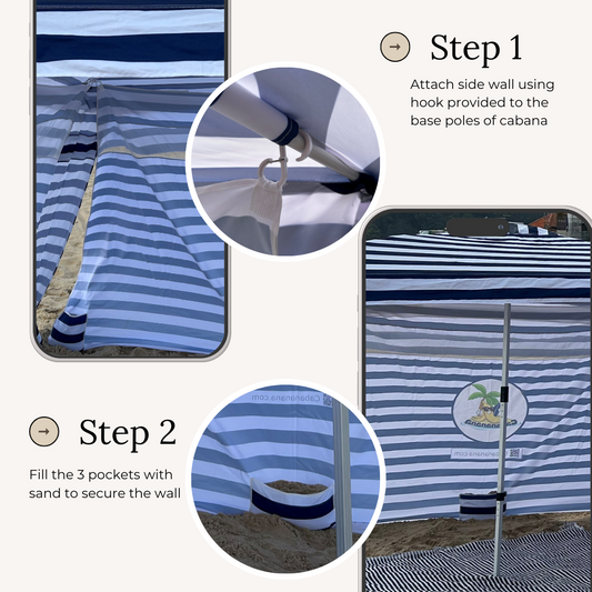 How to Set Up Your Cabana Side Walls in Two Easy Steps