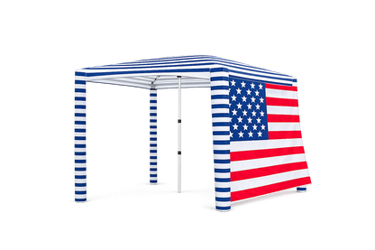 Beach Cabana Side Wall  - 4th July Inspired
