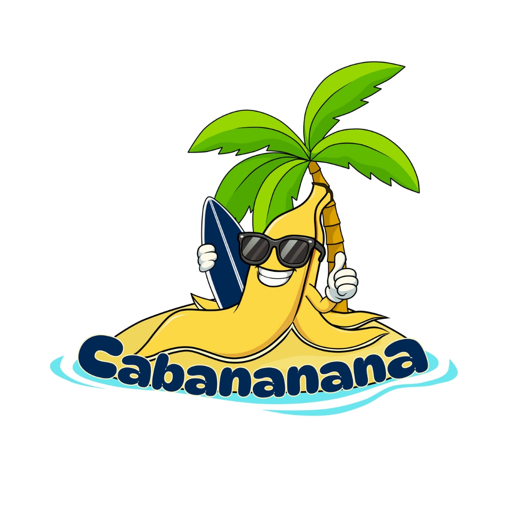 Big Banana Print Cabana Side wall