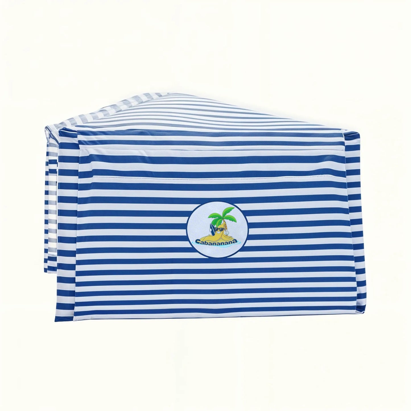 Navy Stripe Side wall for beach cabana, compatible with CoolCabana