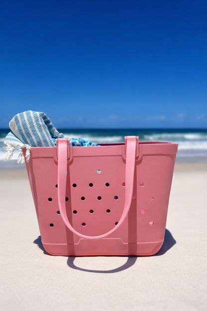 EVA Rubber Beach Bag in Pink