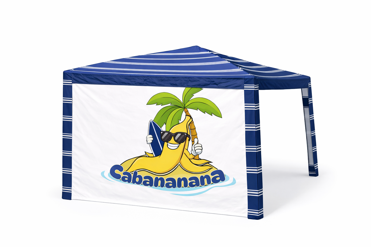 Waterproof beach cabana side wall compatible with CoolCabana providing shade and privacy