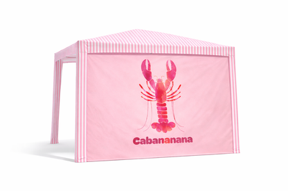 Waterproof beach cabana side wall compatible with CoolCabana providing shade and privacy