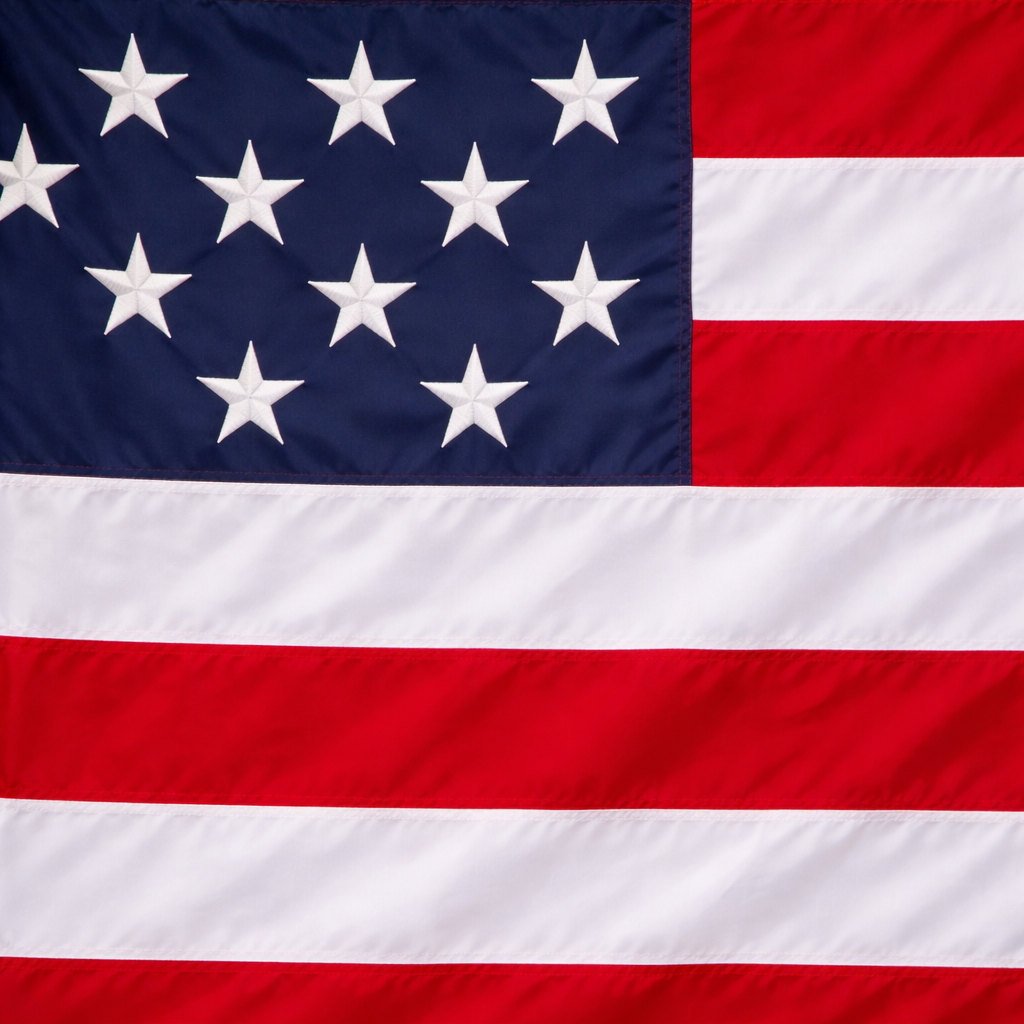 Cabana wall in American flag print