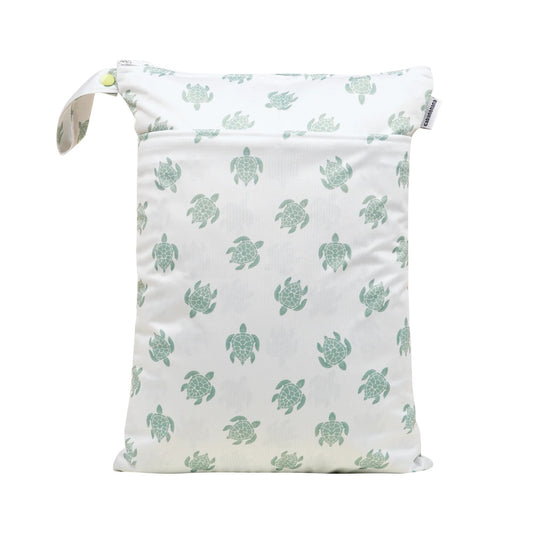 Dry Wet Bag with turtle print