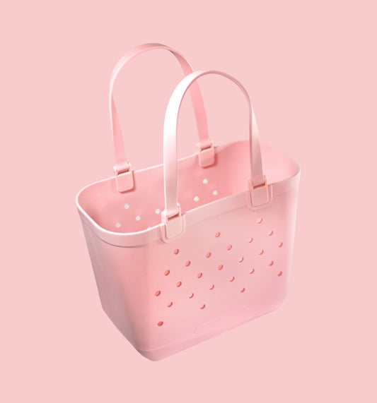 pink beach bag tote